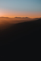 Obraz premium sunset in the mountains