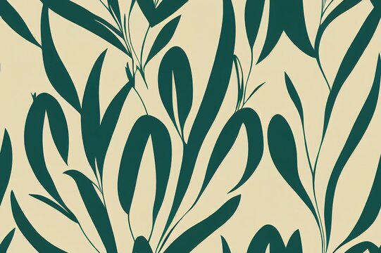 seamless leaves wallpaper pattern on background. High quality illustration