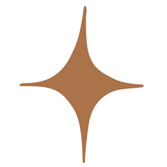 Sparkle star vector illustration in bohemian design