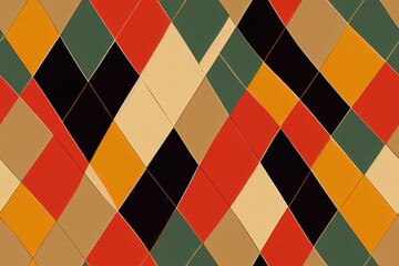70s Retro Seamless Pattern. 60s and 70s Aesthetic Style.