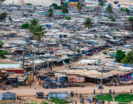 African market in Abidjan