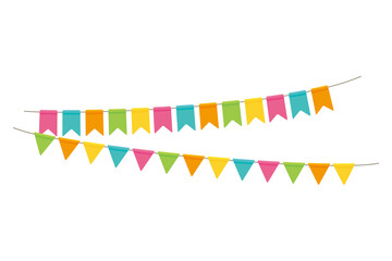 Colorful party flag illustration