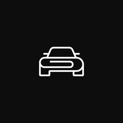 Obraz na płótnie Canvas Car combination with paper clip. Logo design.