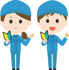 Cleaning staff, men and women, beginners.