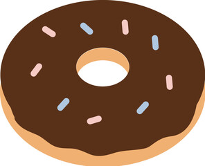 Colorful Delicious fresh sweet donut  