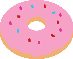 Colorful Delicious fresh sweet donut  