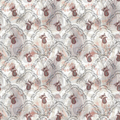 seamless traditional Indian paisley pattern on  background