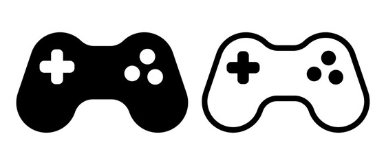 Game console icon, sign, symbol. Vector isolated on white background. © Maximlacrimart