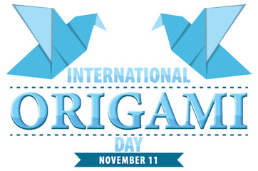 International Origami Day Banner Design
