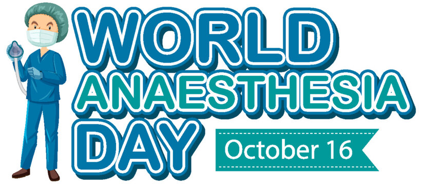 World Anaesthesia Day Logo Concept