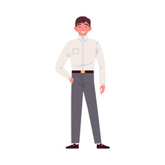 Obraz premium young man employee