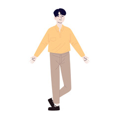 korean man cartoon