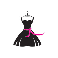 dress icon logo vector design template