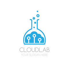 Cloud Lab logo template