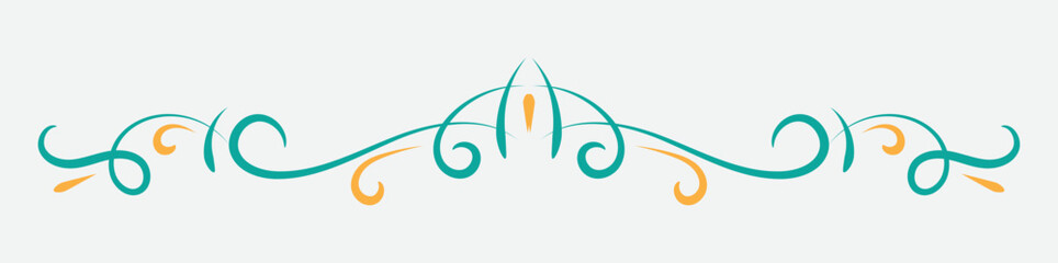 Vintage book vignette, divider and separator