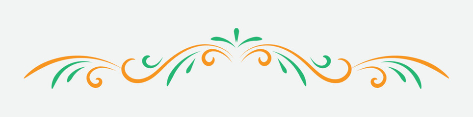 Fototapeta premium Vintage book vignette, divider and separator