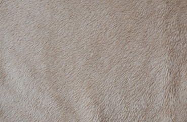 Brown fur background. Synthetic fur brown texture for the background. Texture faux fur fiber blanket rug.