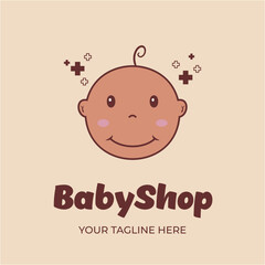 Baby Wear logo design template with clothes icon, perfect for branding, marketing, store, etc.