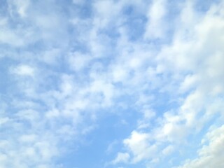 white clouds in blue sky