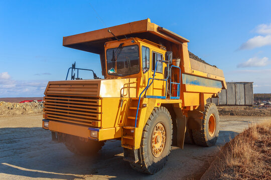 Big Dump Truck With Kimberlite Ore.