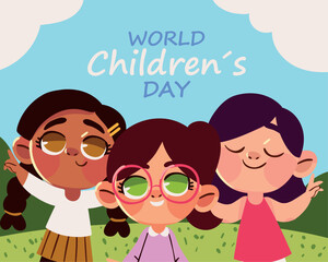 World Childrens Day invitation card
