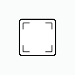 Resize Icon. Setting, Dimensional Arrangement Symbol - Vector.       