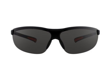 Photo of sports glasses, can also be used as sun glasses, these glasses are usually worn by cyclists. This photo has a white background