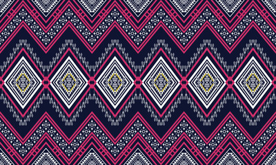 Geometric ethnic flower pattern for background,fabric,wrapping,clothing,wallpaper,Batik,carpet,embroidery style.