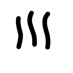 Coffee elements with hand drawn