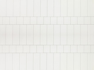 白のタイル壁　ラインテクスチャ