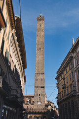 Fototapeta premium Asinelli tower, Bologna, Italy