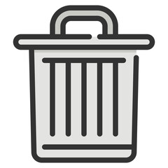 trashcan Filled Outline icon