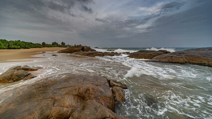 beautiful sunset over the Indian Ocean Sri Lanka