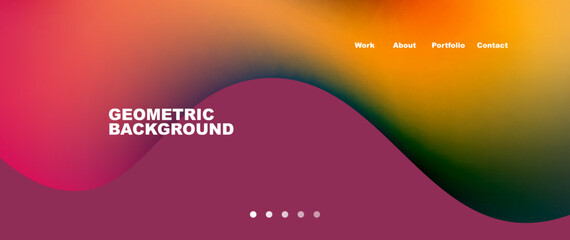 Liquid shapes with flowing gradient colors. Round elements and circles. Vector illustration for wallpaper, banner, background, leaflet, catalog, cover, flyer