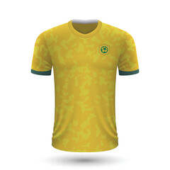 Realistic soccer shirt of Australia