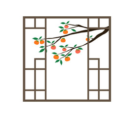 대한민국의 전통일러스트 문창살