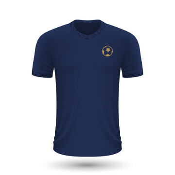 Realistic soccer shirt of France