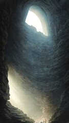 Deep mysterious caves. A fabulous journey into unknown worlds.