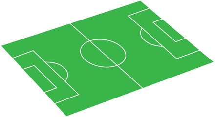 football field with ball