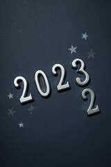Concept of Change of year 2022 and 2023