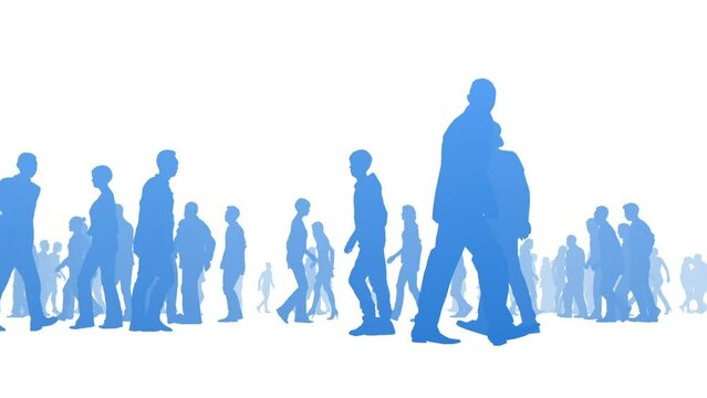 歩く人々(群衆)