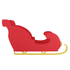 Fotobehang 3D rendering empty Christmas sleigh isolated on transparent background 2 © Nut Creator