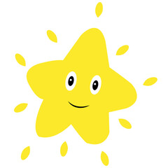 yellow star cartoon
