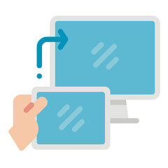 monitor flat icon