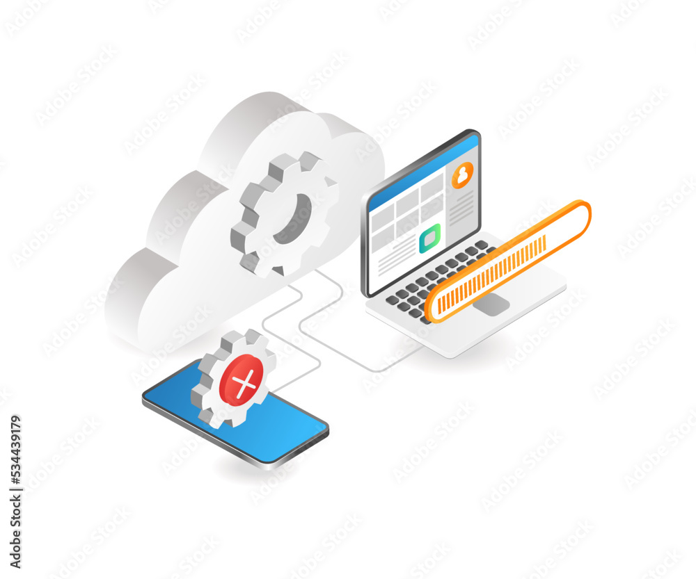 Poster cloud server test app smartphone