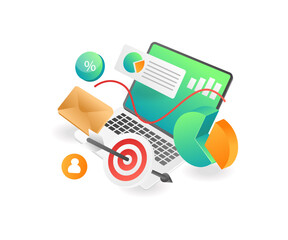 Computer analysis of digital marketing strategy