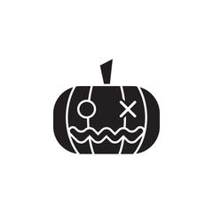 pumpkin face vector for website symbol icon presentation