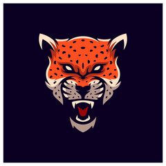 angry jaguar leopard mascot esport logo designs © Top Studio