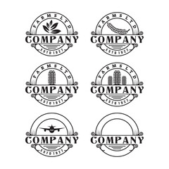 circular emblem logo design, vintage, circular shield,