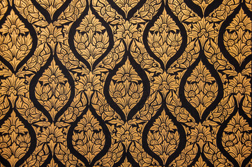 thai pattern on wall